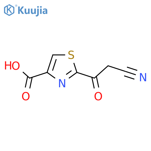 2-(2-cyanoacetyl)-1,3-thiazole-4-carboxylic acid structure