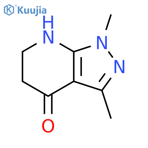 1,3-dimethyl-1H,4H,5H,6H,7H-pyrazolo3,4-bpyridin-4-one structure