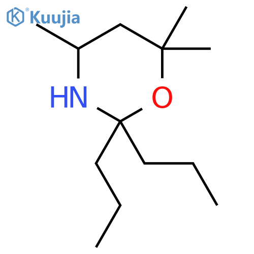 4,6,6-trimethyl-2,2-dipropyl-1,3-oxazinane structure