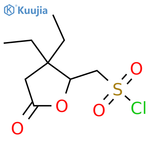 (3,3-diethyl-5-oxooxolan-2-yl)methanesulfonyl chloride structure