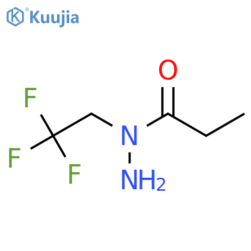 N-(2,2,2-trifluoroethyl)propanehydrazide structure