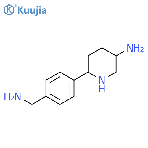 6-4-(aminomethyl)phenylpiperidin-3-amine structure