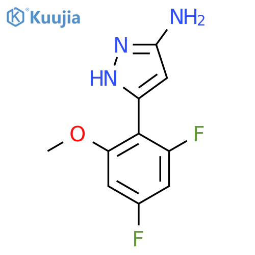 5-(2,4-difluoro-6-methoxyphenyl)-1H-pyrazol-3-amine structure