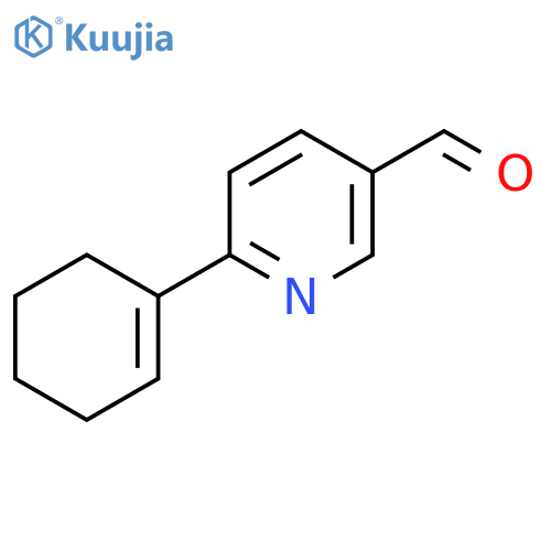 6-(cyclohex-1-en-1-yl)pyridine-3-carbaldehyde structure