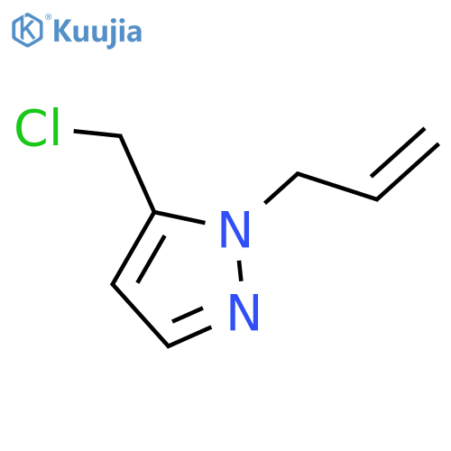 5-(chloromethyl)-1-(prop-2-en-1-yl)-1H-pyrazole structure