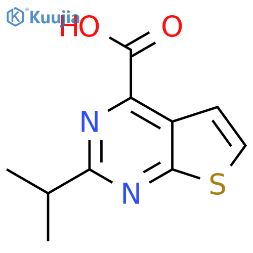 2-(propan-2-yl)thieno2,3-dpyrimidine-4-carboxylic acid structure