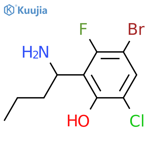 2-(1-Aminobutyl)-4-bromo-6-chloro-3-fluorophenol structure
