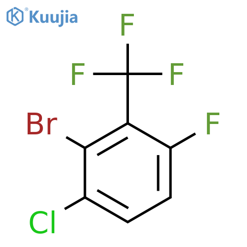 2-Bromo-1-chloro-4-fluoro-3-(trifluoromethyl)benzene structure