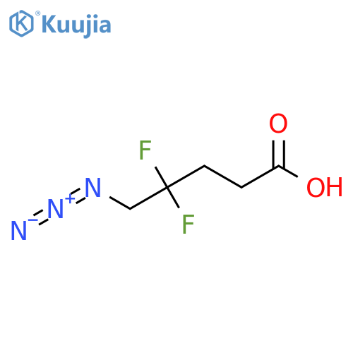 5-azido-4,4-difluoropentanoic acid structure