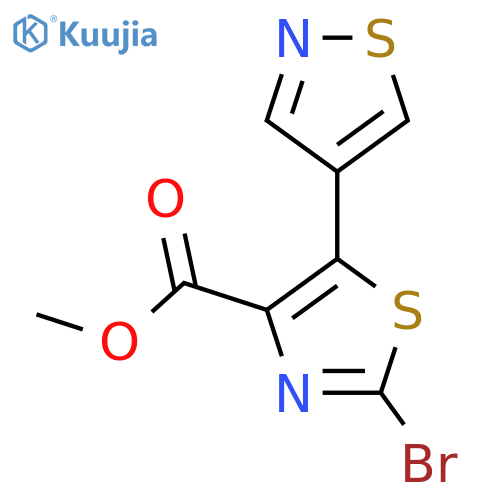 methyl 2-bromo-5-(1,2-thiazol-4-yl)-1,3-thiazole-4-carboxylate structure