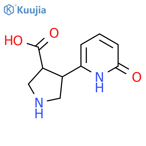 4-(6-Oxo-1,6-dihydropyridin-2-yl)pyrrolidine-3-carboxylic acid structure