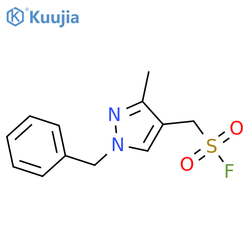 (1-benzyl-3-methyl-1H-pyrazol-4-yl)methanesulfonyl fluoride structure