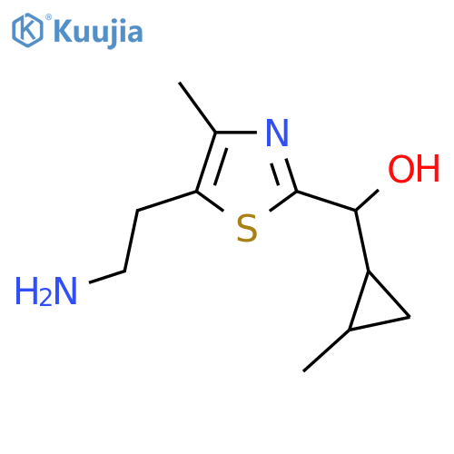 5-(2-aminoethyl)-4-methyl-1,3-thiazol-2-yl(2-methylcyclopropyl)methanol structure