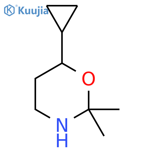 6-cyclopropyl-2,2-dimethyl-1,3-oxazinane structure
