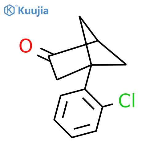 4-(2-chlorophenyl)bicyclo2.1.1hexan-2-one structure