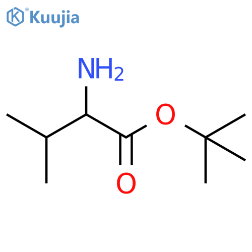 tert-butyl (2R)-2-amino-3-methylbutanoate structure