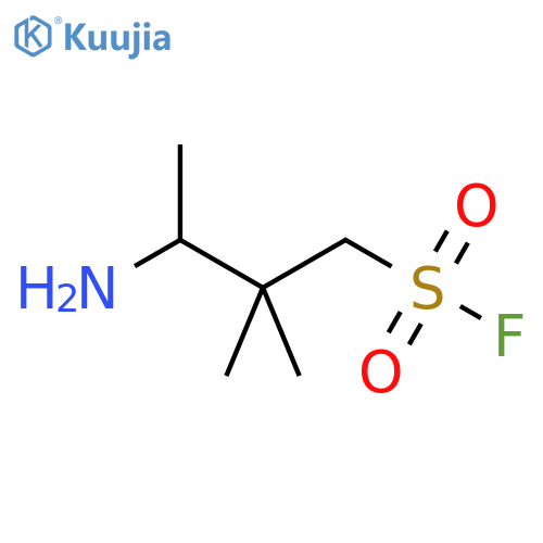 3-amino-2,2-dimethylbutane-1-sulfonyl fluoride structure