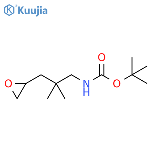 tert-butyl N-2,2-dimethyl-3-(oxiran-2-yl)propylcarbamate structure