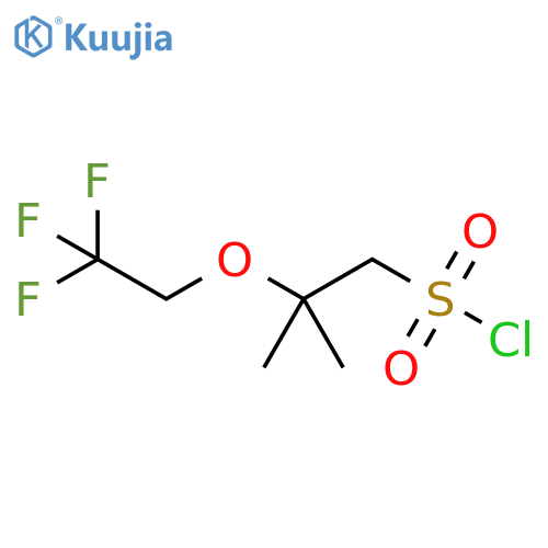 2-methyl-2-(2,2,2-trifluoroethoxy)propane-1-sulfonyl chloride structure