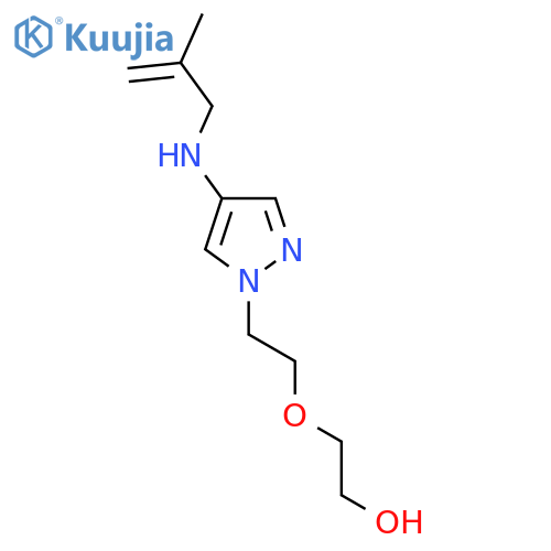2-(2-{4-(2-methylprop-2-en-1-yl)amino-1H-pyrazol-1-yl}ethoxy)ethan-1-ol structure