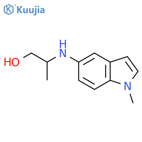 2-(1-methyl-1H-indol-5-yl)aminopropan-1-ol structure