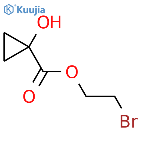 2-bromoethyl 1-hydroxycyclopropane-1-carboxylate structure