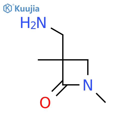 3-(aminomethyl)-1,3-dimethylazetidin-2-one structure