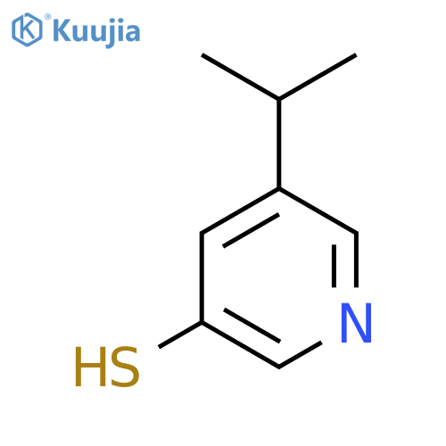 5-(propan-2-yl)pyridine-3-thiol structure