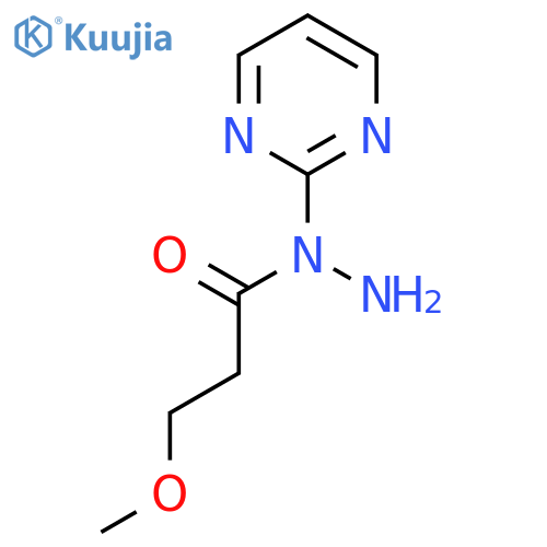 3-methoxy-N-(pyrimidin-2-yl)propanehydrazide structure