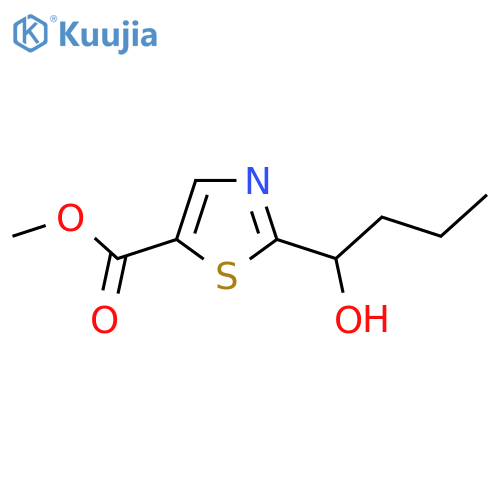 methyl 2-(1-hydroxybutyl)-1,3-thiazole-5-carboxylate structure