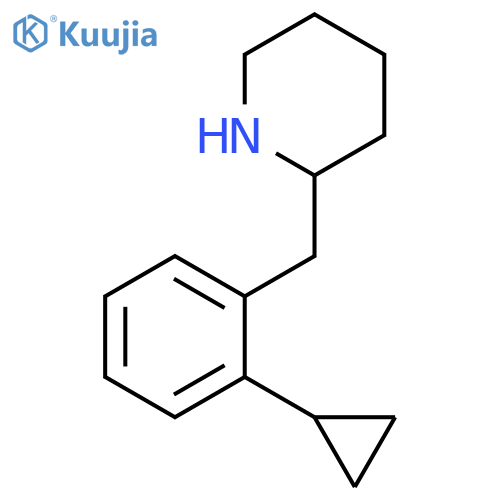 2-(2-cyclopropylphenyl)methylpiperidine structure