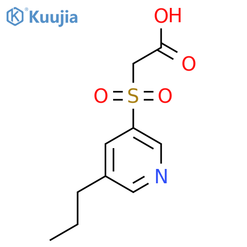 2-(5-propylpyridin-3-yl)sulfonylacetic acid structure