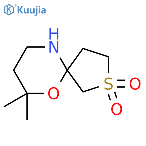 7,7-dimethyl-6-oxa-2lambda6-thia-10-azaspiro4.5decane-2,2-dione structure