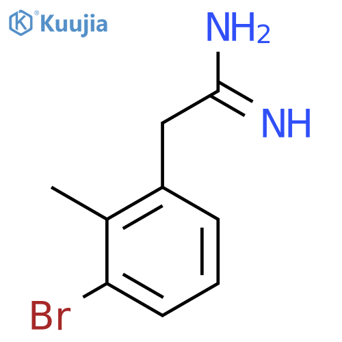 2-(3-bromo-2-methylphenyl)ethanimidamide structure