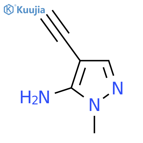 4-Ethynyl-1-methyl-1H-pyrazol-5-amine structure