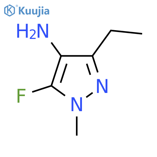 3-ethyl-5-fluoro-1-methyl-1H-pyrazol-4-amine structure