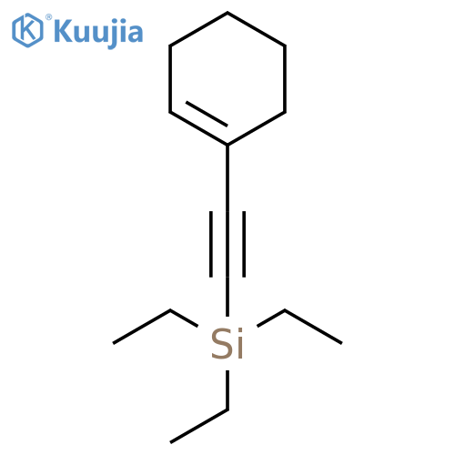 2-(Cyclohexen-1-yl)ethynyl-triethyl-silane structure