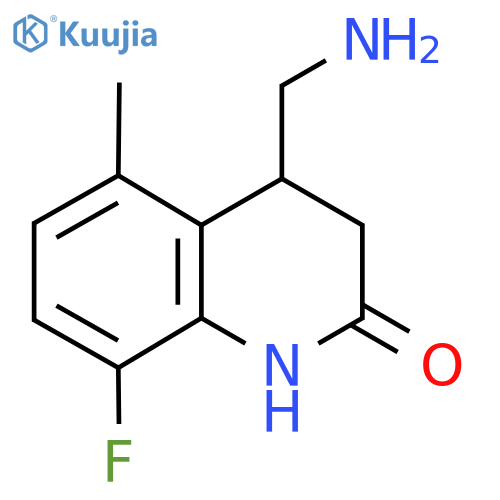 4-(aminomethyl)-8-fluoro-5-methyl-1,2,3,4-tetrahydroquinolin-2-one structure