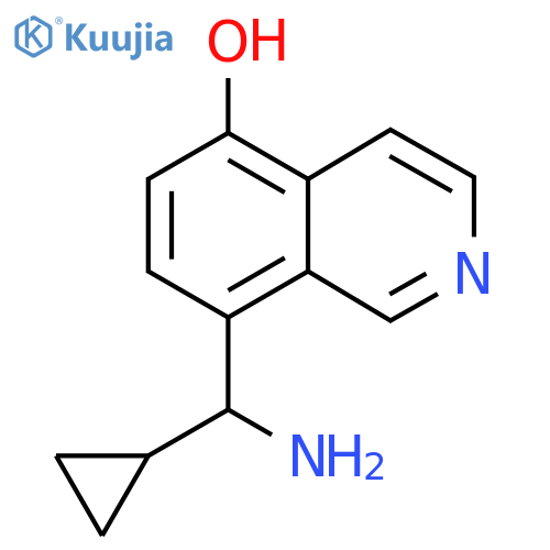 8-amino(cyclopropyl)methylisoquinolin-5-ol structure