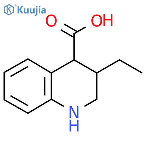 3-ethyl-1,2,3,4-tetrahydroquinoline-4-carboxylic acid structure