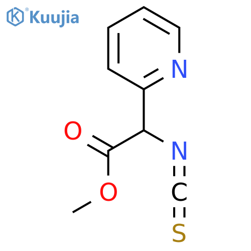 methyl 2-isothiocyanato-2-(pyridin-2-yl)acetate structure