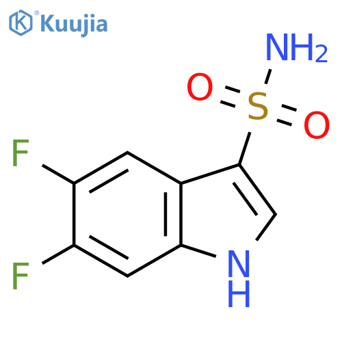 5,6-difluoro-1H-indole-3-sulfonamide structure