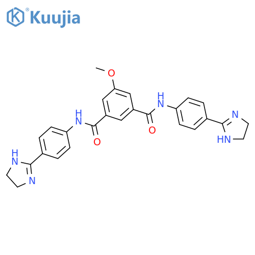 1,3-Benzenedicarboxamide,N1,N3-bis[4-(4,5-dihydro-1H-imidazol-2-yl)phenyl]-5-methoxy- structure