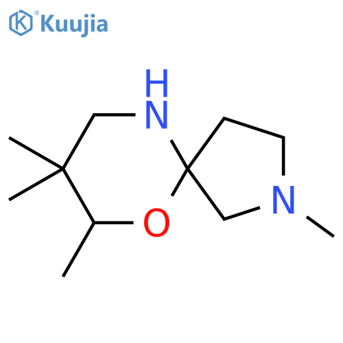 2,7,8,8-tetramethyl-6-oxa-2,10-diazaspiro4.5decane structure