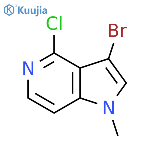 3-bromo-4-chloro-1-methyl-1H-pyrrolo[3,2-c]pyridine structure