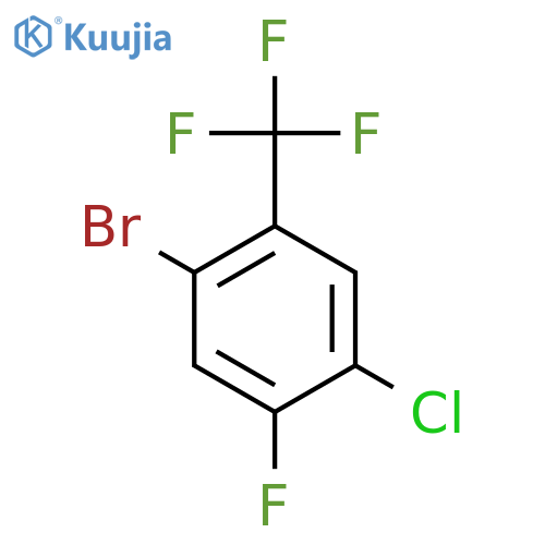 1-Bromo-4-chloro-5-fluoro-2-(trifluoromethyl)benzene structure