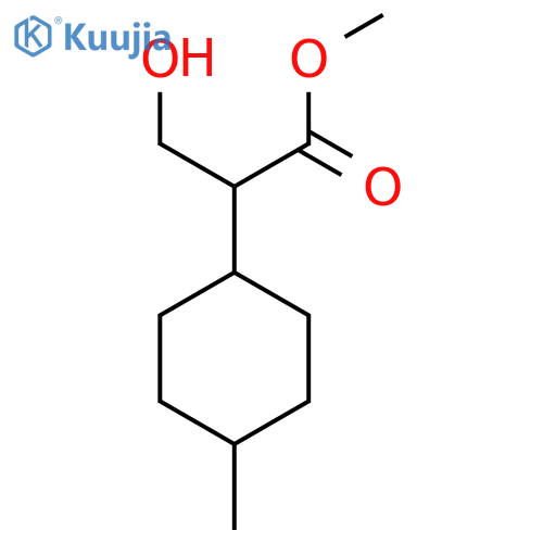 methyl 3-hydroxy-2-(4-methylcyclohexyl)propanoate structure