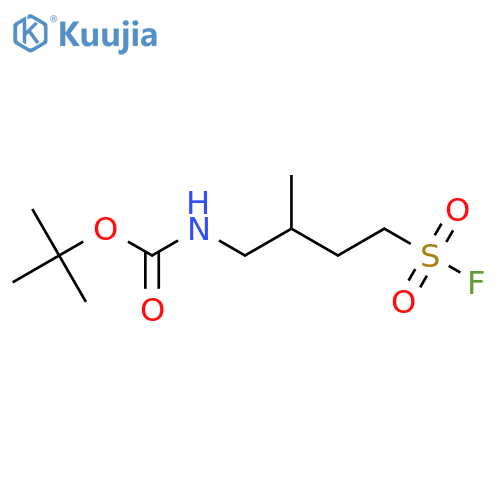 tert-butyl N-4-(fluorosulfonyl)-2-methylbutylcarbamate structure