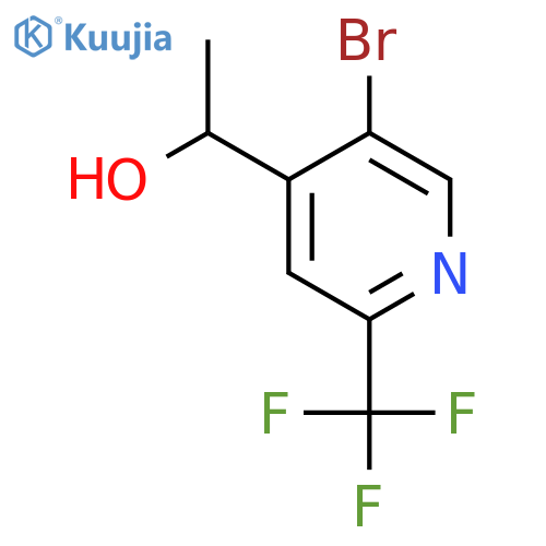 1-(5-Bromo-2-(trifluoromethyl)pyridin-4-yl)ethanol structure