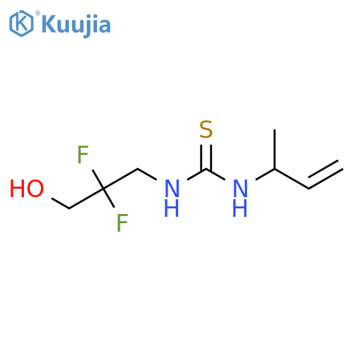 1-(but-3-en-2-yl)-3-(2,2-difluoro-3-hydroxypropyl)thiourea structure